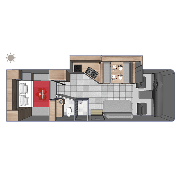Class C Motorhome-XLarge (C-XLarge), , floor-plans-day image number 0